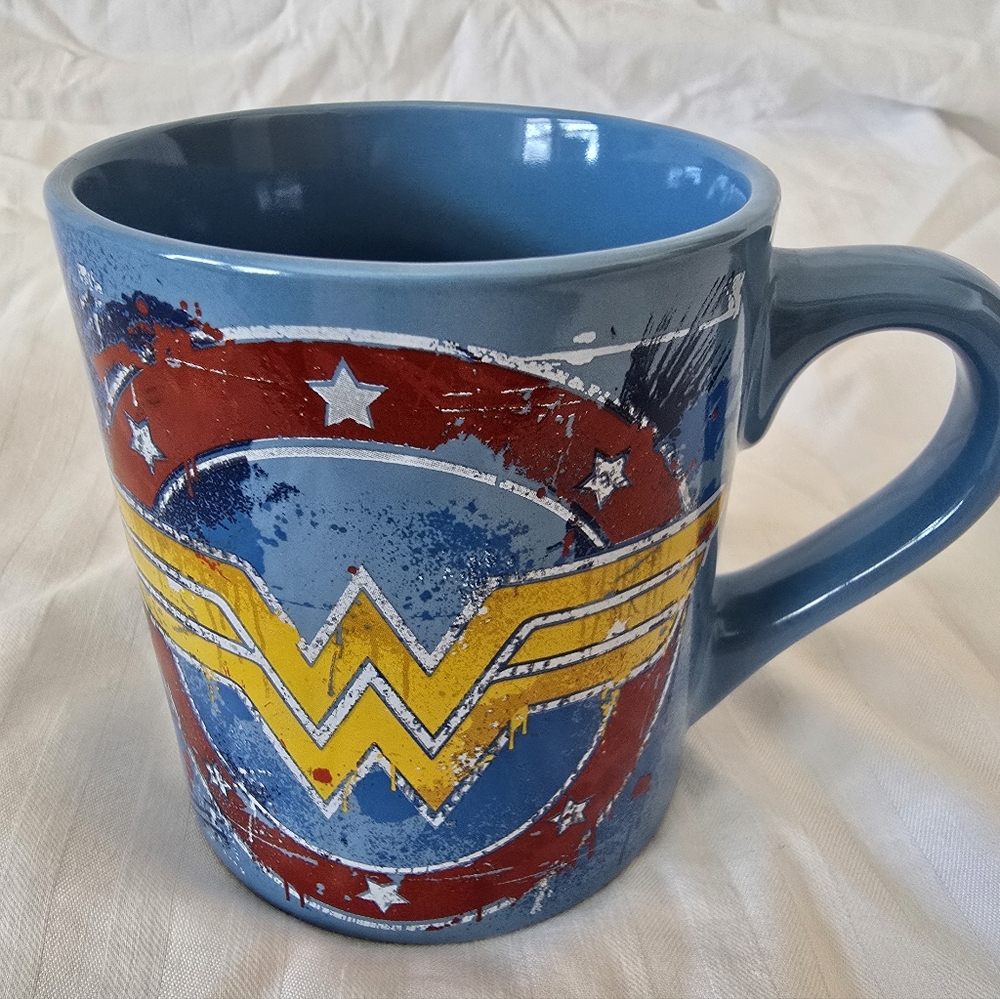 Blue and Red Superhero Ceramic Mug